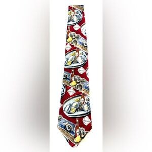 Vintage Tabasco Hot Sauce Oysters Shrimp Novelty Necktie 100% Silk USA
